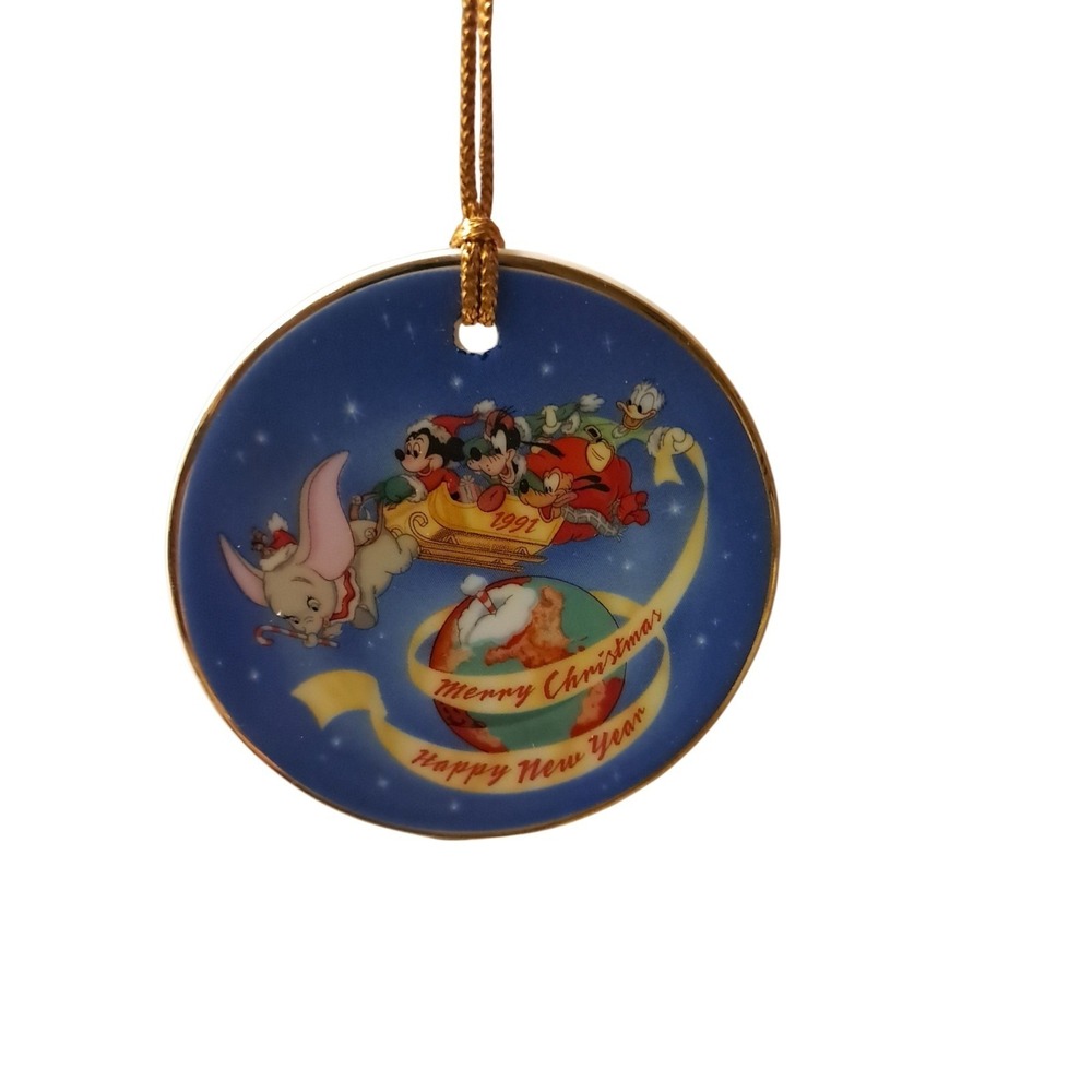 Vintage Disney World 1991 Christmas Ornament